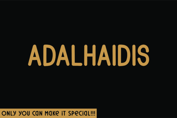 Adalhaidis Rounded Font for Small Business Branding