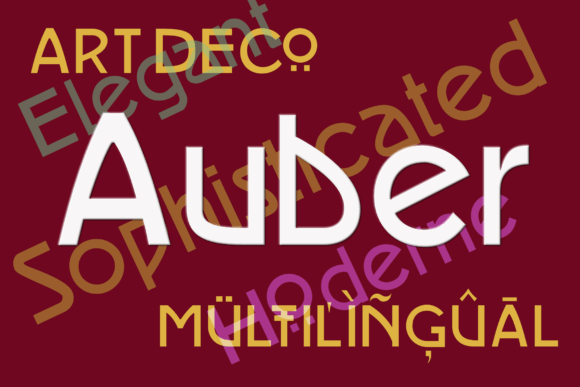 Auber: A Sans Serif Font for Modern Brands