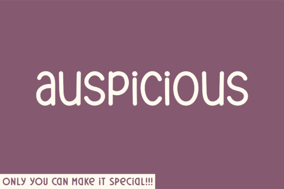 Auspicious Rounded: A Gentle Typeface for Modern Editors