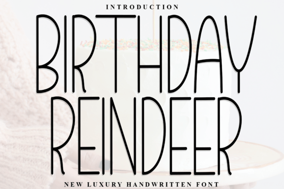 Birthday Reindeer Font for Small Business Branding