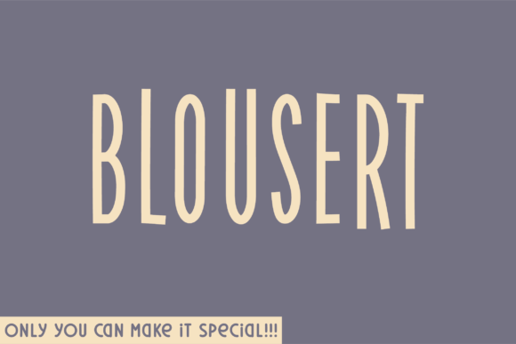 Blousert Font: Handwritten Charm for Makers