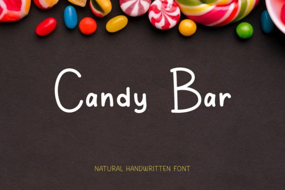 Candy Bar Font: A Handwritten Touch for Makers