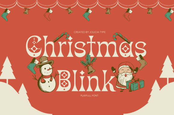 Christmas Blink: A Festive Sans Serif Typeface