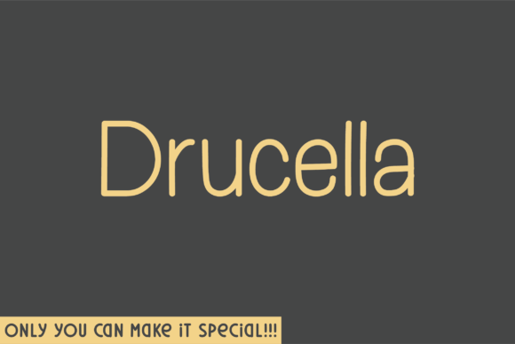 Drucella Rounded: A Handwritten Sans Serif Typeface for Branding