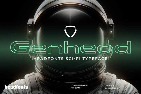 Genhead: A Futuristic Sans Serif Typeface for Bold Branding