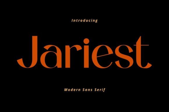 Jariest: A Modern Sans Serif Font for Editorial Design