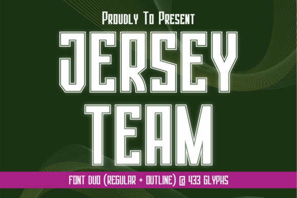 Jersey Team: A Bold Typeface for Sports Design