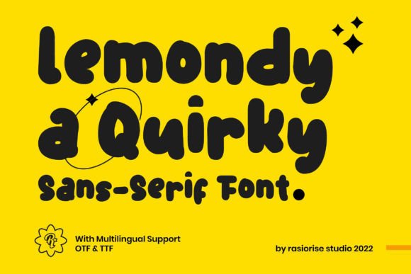Lemondy: A Playful Sans Serif Font for Bold Campaigns