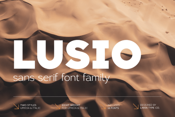 Lusio Typeface: Clarity for Modern Campaigns