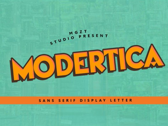 Modertica: A Balanced Sans Serif Typeface for Editorial Design
