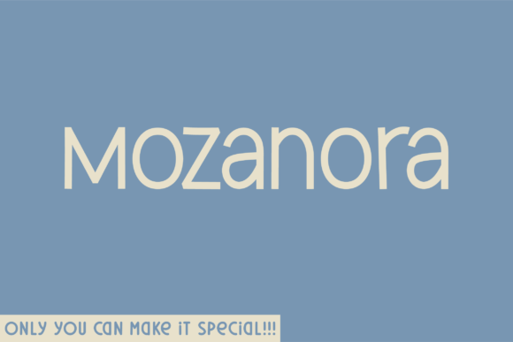 Mozanora: A Handwritten Sans Serif Font for Crafters