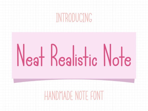 Neat Realistic Note: A Warm Handwritten Font for Editorial Design