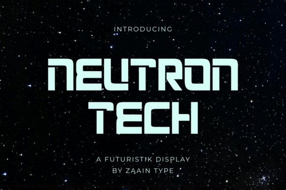 Neutron Tech: A Modern Sans Serif Font for Bold Campaigns