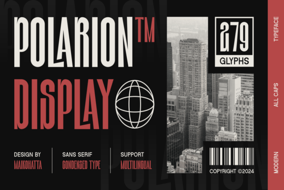 Polarion Typeface: A Sharp Sans Serif for Modern Brands