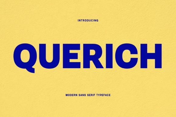 Querich Font: A Modern Sans Serif for Editorial Design