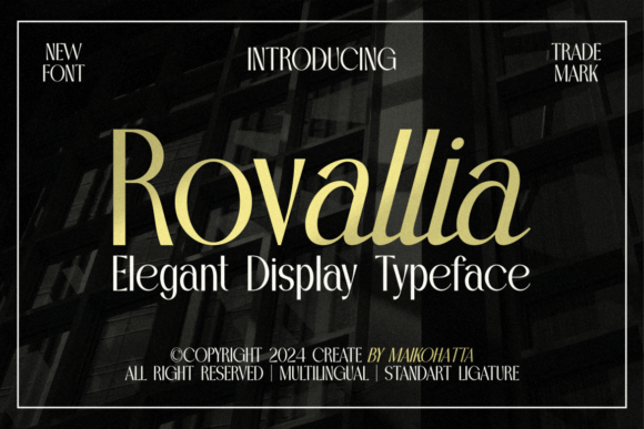Rovallia: A Sans Serif Typeface for Editorial Design