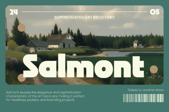 Salmont Typeface: Bold Art Deco for Modern Brands