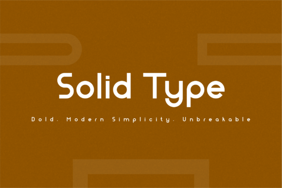 Solid Type: The Geometric Font for Bold Marketing