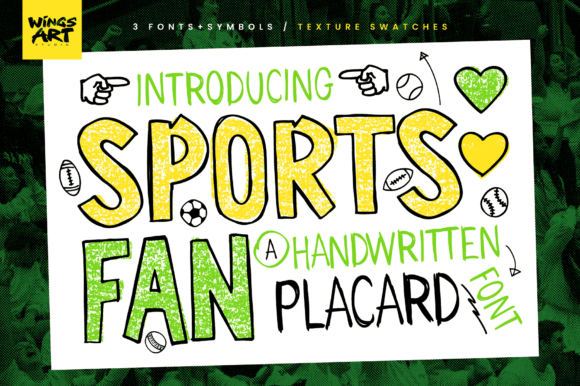 Sports Fan Font: A Handwritten Typeface for Bold Brands