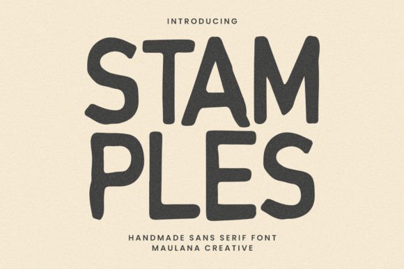 Stamples Font: A Handmade Sans Serif for Makers