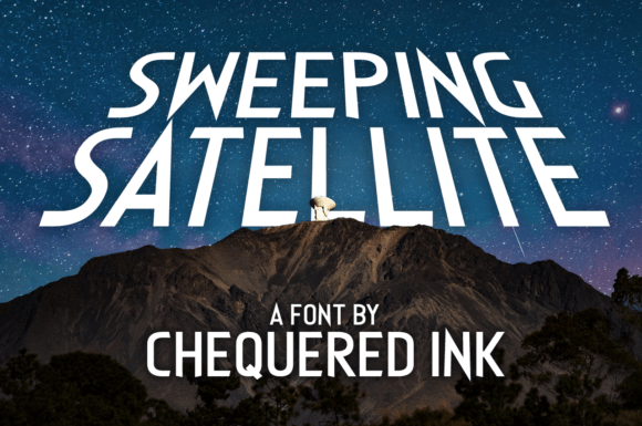 Sweeping Satellite: A Modern Sans Serif Typeface for Editorial Design