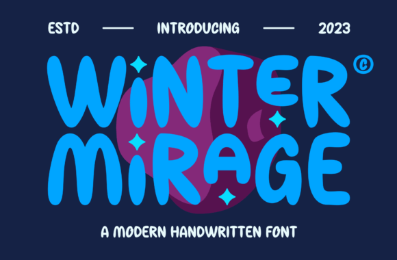 Winter Mirage Font: A Playful Typeface for Holiday Brands